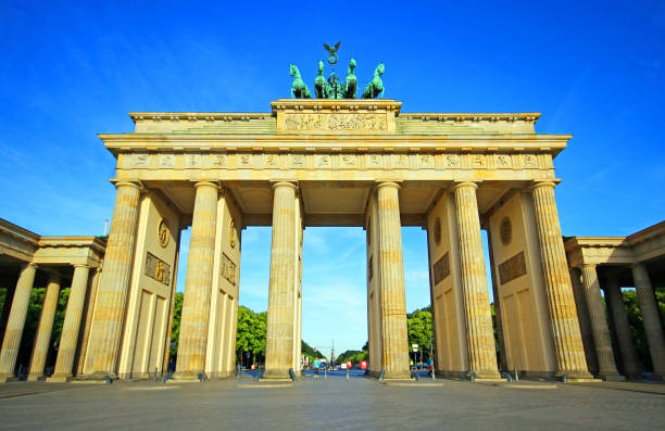 istock Brandenburg Gate in Berlin city, Germany. 1198210841