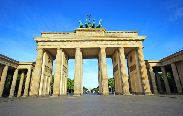 istock Brandenburg Gate in Berlin city, Germany. 1198211308