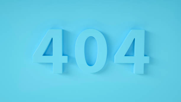 istock 404 error page not found message. Monochrome. Minimalism. Blue lettering for web design and site development on blue background. 3D Render. 3D Illustration 1198212318