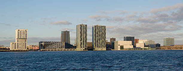 Skyline of Almere stock photo