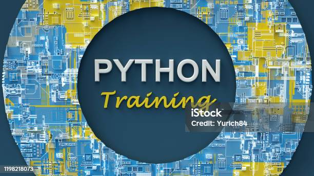 3d Rendering Of Advertising Banner For Python Training Concept Of Python Programming Language Online Learning Online Education Elearning Stock Photo - Download Image Now