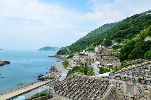 ancient, architecture, asia, attraction, beach, brick, building, coastal, famous, foreign, hill, home, house, landmark, landscape, matsu, ocean, old, outdoor, qinbi, sea, seascape, seaside, settlement, taiwan, tourism, tourist, town, travel, village