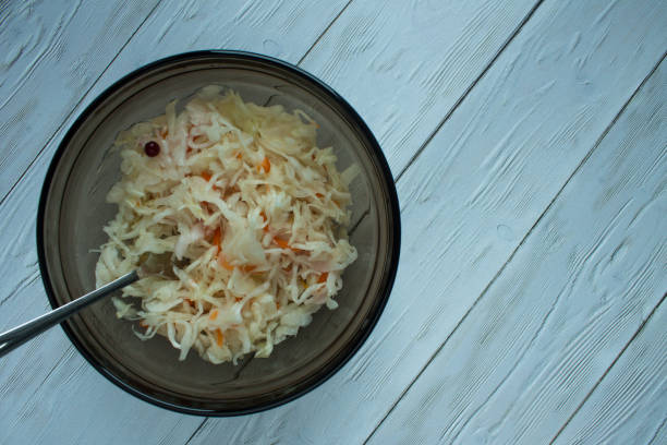 istock Russian sauerkraut with cranberry berries 1198228332