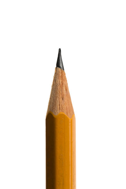 istock isolated yellow graphite pencil on a pure white background. 1198234992