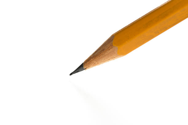 istock isolated yellow graphite pencil on a pure white background. 1198235061