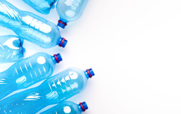 istock Set of empty Plastic bottles isolated on white background 1198235241