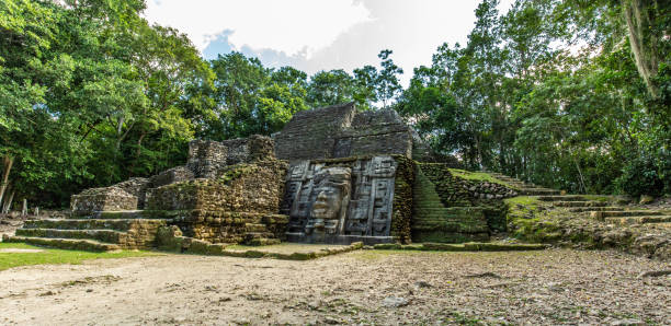 istock Lamanai archaeological reserve mayan Mast Temple in Belize 1198236189