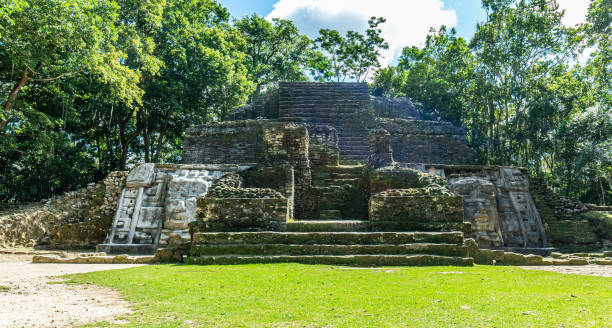 istock Lamanai archaeological reserve mayan Mast Temple in Belize 1198236197