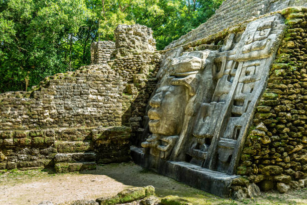 istock Lamanai archaeological reserve mayan Mast Temple in Belize 1198236204