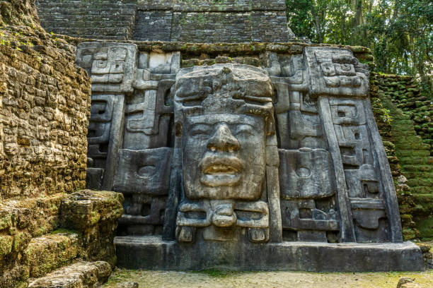 istock Lamanai archaeological reserve mayan Mast Temple in Belize 1198236251