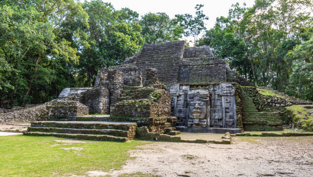 istock Lamanai archaeological reserve mayan Mast Temple in Belize 1198236308