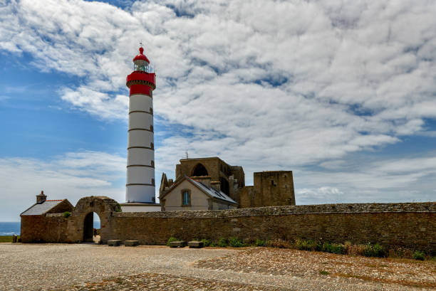 istock Lighthouse and monastery ruins, Pointe de Saint Mathieu, Brittany, France 1198237803