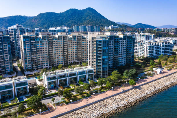 istock Apartment complex in Hong Kong 1198244463
