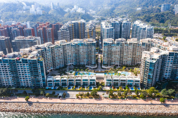 istock Apartment complex in Hong Kong 1198244473