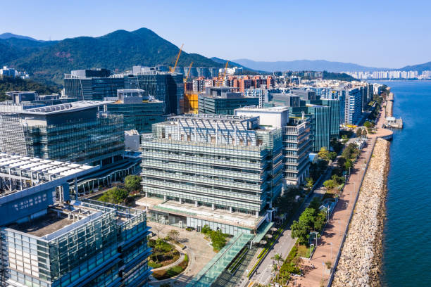 istock Modern office building in Hong Kong city 1198244500