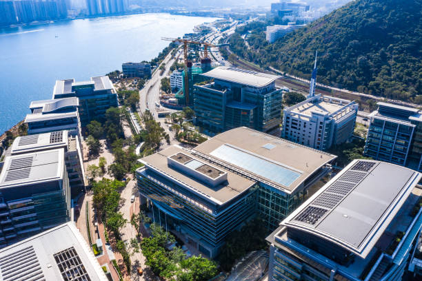 istock Modern office building in Hong Kong city 1198244503