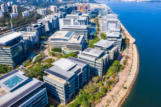 istock Modern office building in Hong Kong city 1198244505
