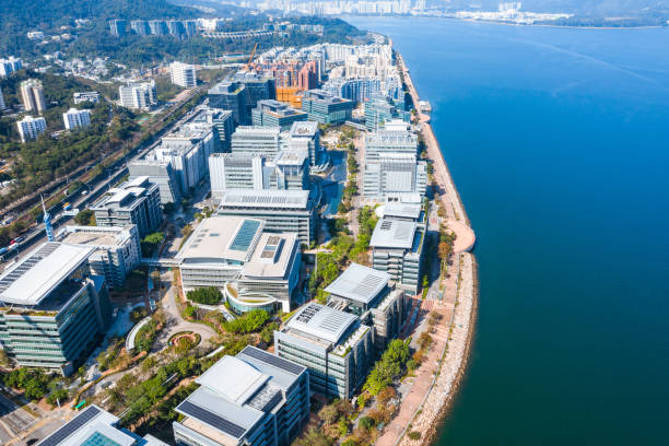 istock Modern office building in Hong Kong city 1198244507