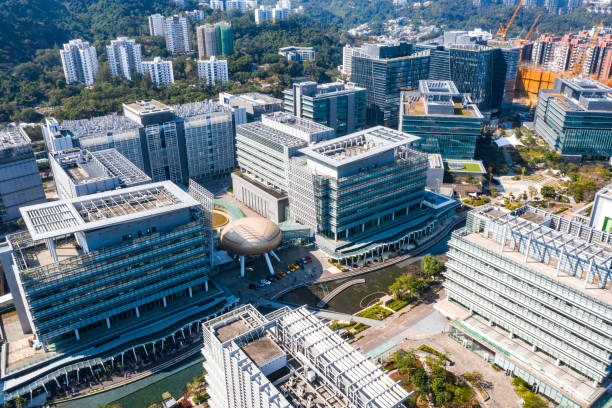 istock Modern office building in Hong Kong city 1198244509