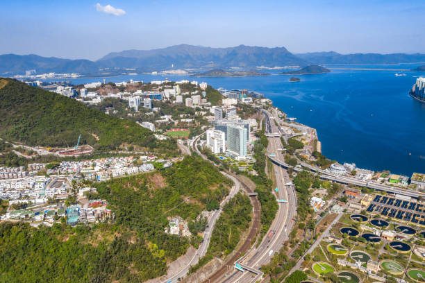 istock Multiple lane highway in Shatin, Hong Kong 1198244765
