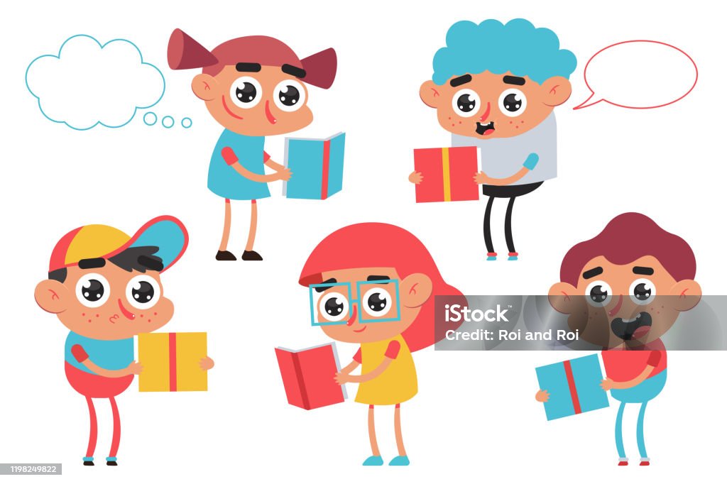 Ilustración de Niños Lindos Leyendo Libros Personajes De Dibujos Animados Vectoriales Establecidos Aislados Sobre Un Fondo Blanco y más Vectores Libres de Derechos de Abierto - iStock Ilustración de Niños Lindos Leyendo Libros Personajes De Dibujos Animados Vectoriales Establecidos Aislados Sobre Un Fondo Blanco y más Vectores Libres de Derechos de Abierto - iStock