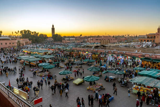 istock Main market square in Marrakech, Maroko 1198251230