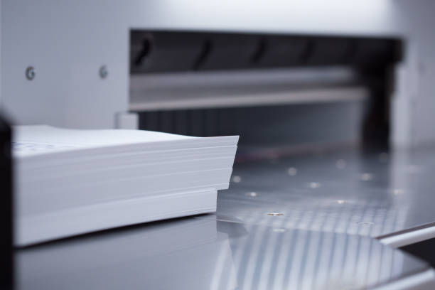 istock Production and gluing of books. 1198253634
