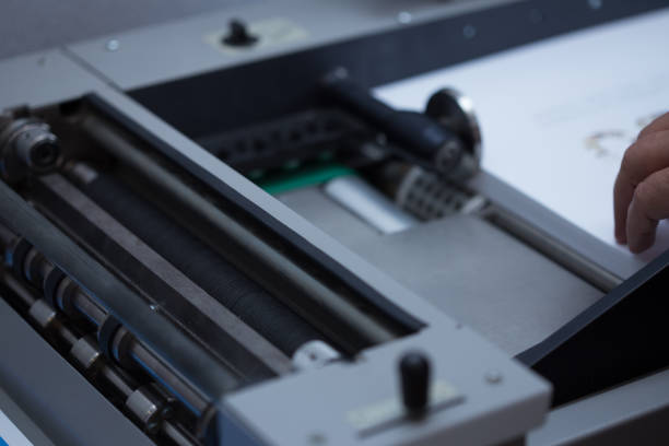 istock Production and gluing of books. 1198253707