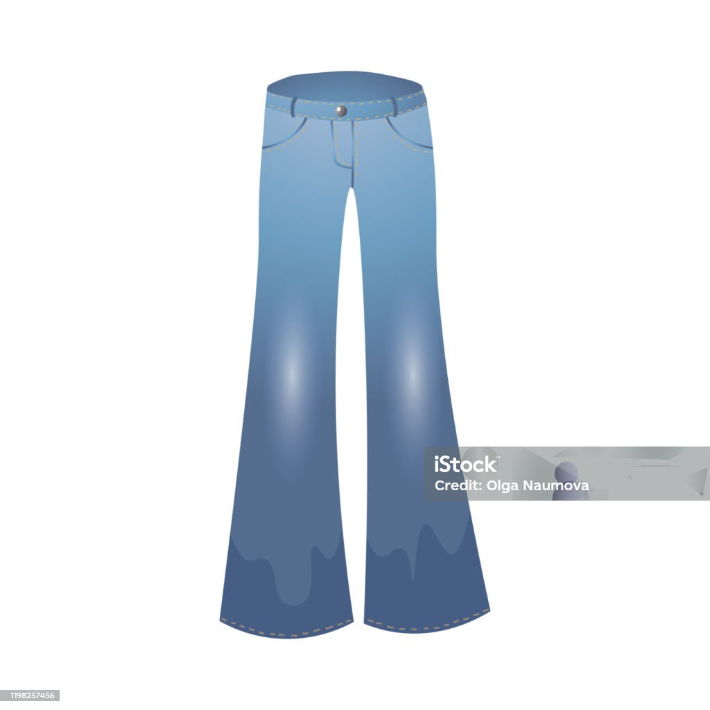 Ilustración de Camiseta Frontal Con Pantalones De Mezclilla Azul De Moda  Ilustración Vectorial En Estilo De Dibujos Animados Planos y más Vectores  Libres de Derechos de A la moda - iStock