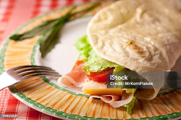 Italian Piadina Romagnola Stock Photo - Download Image Now - Arugula, Bread, Cheese