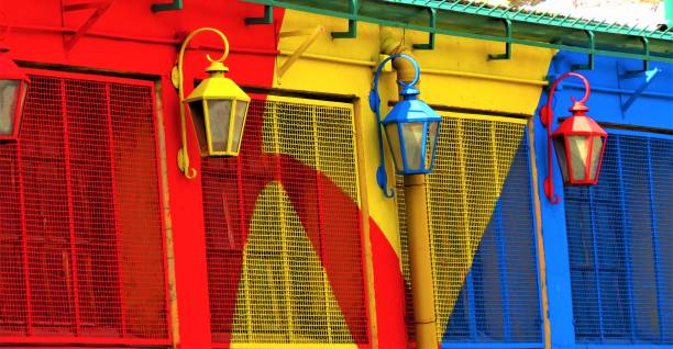 The colorful house on Caminito Street of La Boca, in Buenos Aires city. The colorful house on Caminito Street of La Boca, in Buenos Aires city. la boca photos stock pictures, royalty-free photos & images