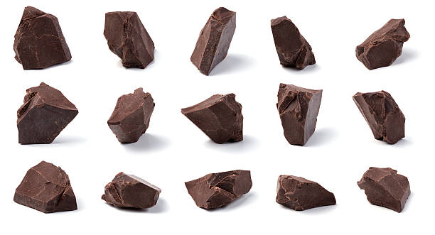 초콜릿 청크 - chocolate closeup 뉴스 사진 이미지