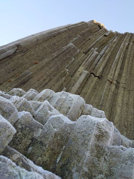 istock Frozen basalt rock - Kamenicky Senov (Herrenhausfelsen), Czech Republic 1198261597