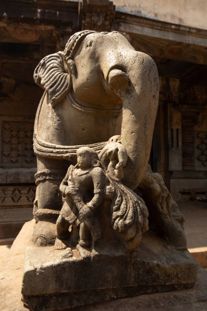 istock monument of  elephant and man in temple 1198262684