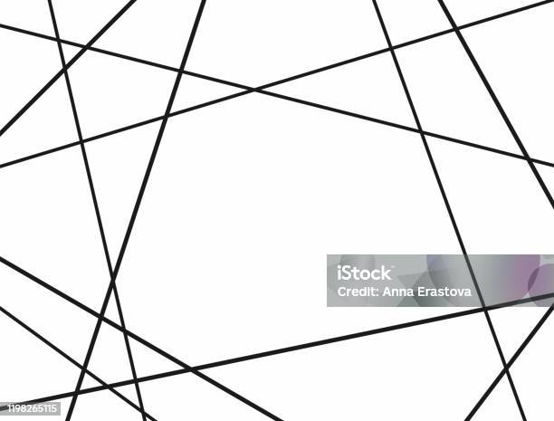 Random Polygon Black Line Simple Pattern Rectangular Pattern With Random Lines Minimalistic Chaotic Background ...
