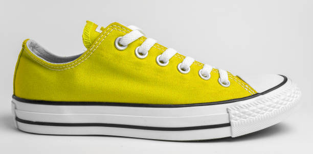 istock Lifestyle yellow sneaker sport shoe. 1198265383
