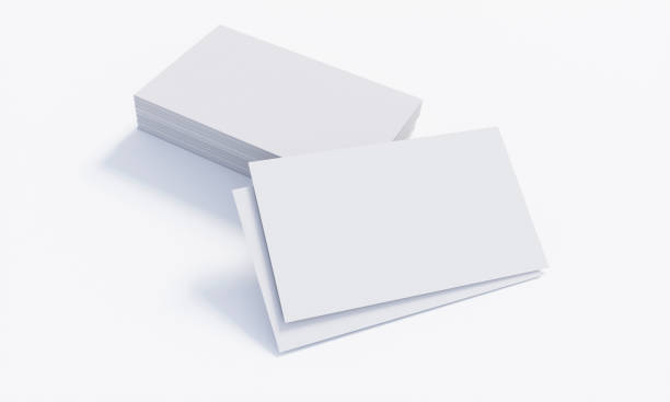 istock Stack of a blank business card 1198265410