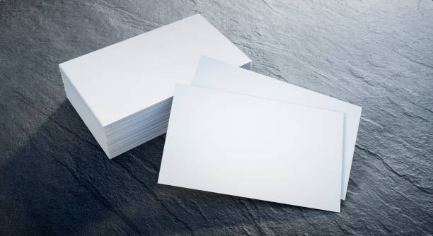 istock Stack of a blank business card 1198265516