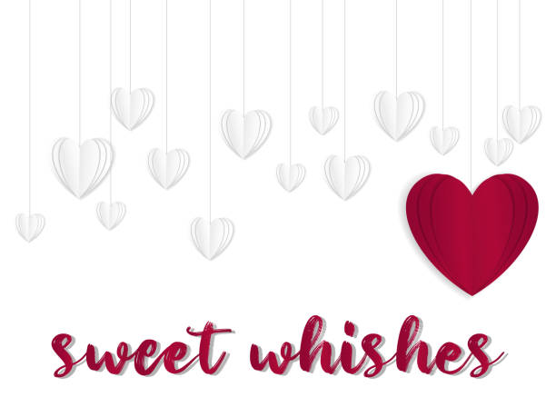 istock Valentine's Day banner, poster, flyer with hanging  hearts. Vector illustration for Happy Women's, Mother's, Valentine's Day, wedding or love greeting card design. 1198266711