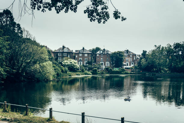 Highgate No 1 Pond in Hampstead Heath, London