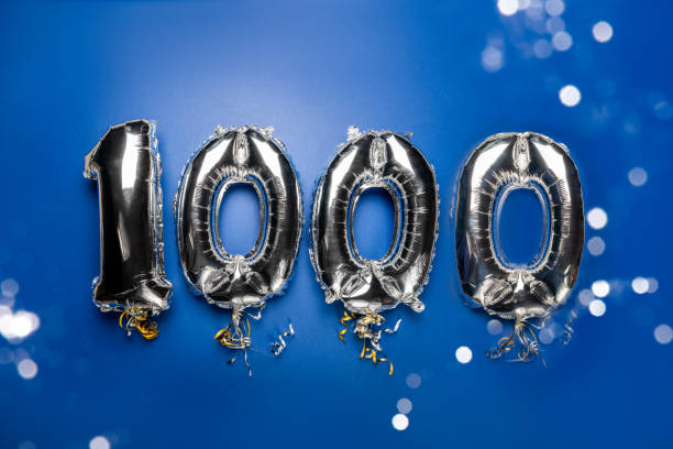 istock Balloon Bunting for celebration Happy 1000th Anniversary 1198270022
