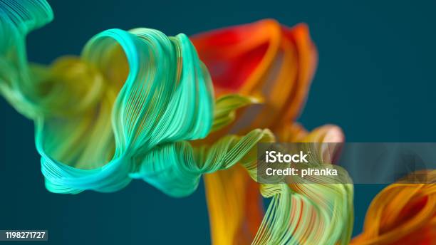 Abstract Wavy Object Stock Photo - Download Image Now - Abstract, Backgrounds, Pattern