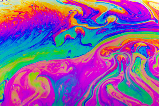 istock Macro shot of a soap bubble surface 1198279115
