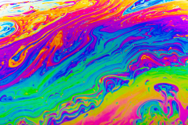 istock Macro shot of a soap bubble surface 1198279121