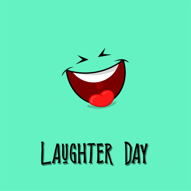 World Laughter Day World Laughter Day vector design with smiley laugh icon world laughter day stock illustrations