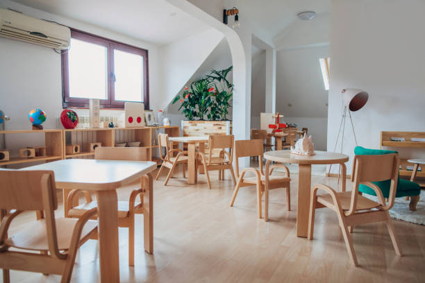 istock Classroom of kindergarten interior design 1198280615