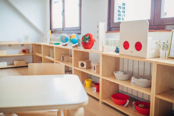 istock Classroom of kindergarten interior design 1198282531