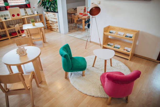 istock Classroom of kindergarten interior design 1198282558