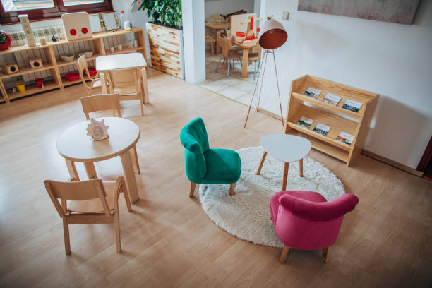 istock Classroom of kindergarten interior design 1198282572