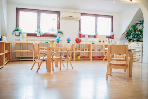 istock Classroom of kindergarten interior design 1198282603